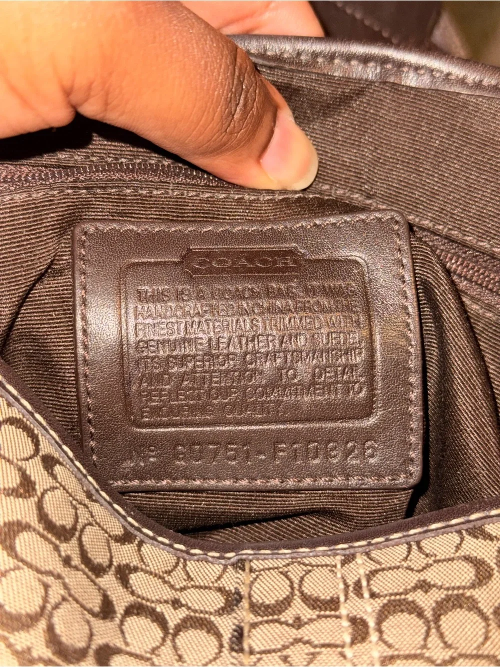 Coach SoHo brown signature buckle bag Y2K